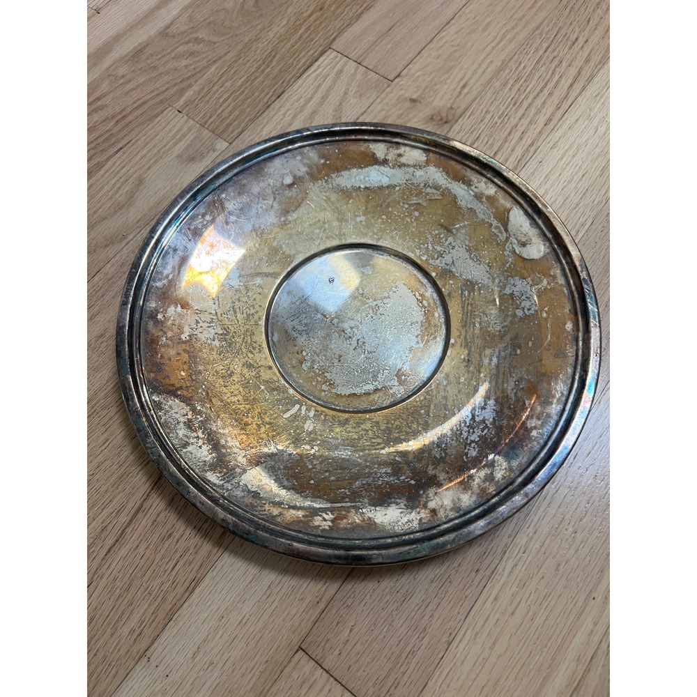 Reed & Barton Silverplate Round Serving Platter OS Silver